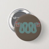 Aztekischer Schlangen-Knopf Button (Vorne & Hinten)