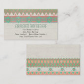 Aztekischer Stammes- gebürtiger Visitenkarte (Vorne/Hinten)