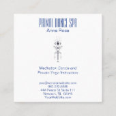 *~* aztekischer Stammes- heiliger Quadratische Visitenkarte (Rückseite)