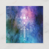 *~* aztekischer Stammes- heiliger Quadratische Visitenkarte (Vorderseite)