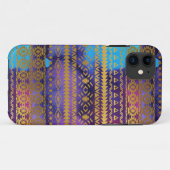 Aztekischer Stammes- rosa, Lila, Aquau. Case-Mate iPhone Hülle (Rückseite (Horizontal))