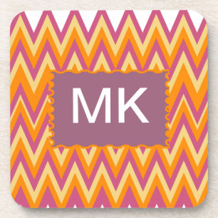 Aztekischer Stammes- Zickzack Getränkeuntersetzer