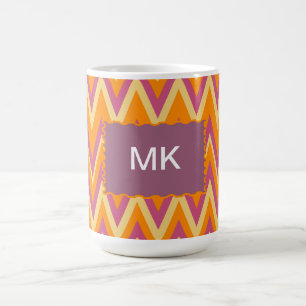 Aztekischer Stammes- Zickzack Kaffeetasse