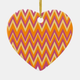 Aztekischer Stammes- Zickzack Keramik Ornament