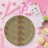 Aztekischer Ureinwohner-Entwurfs-Pappteller Pappteller (Party)