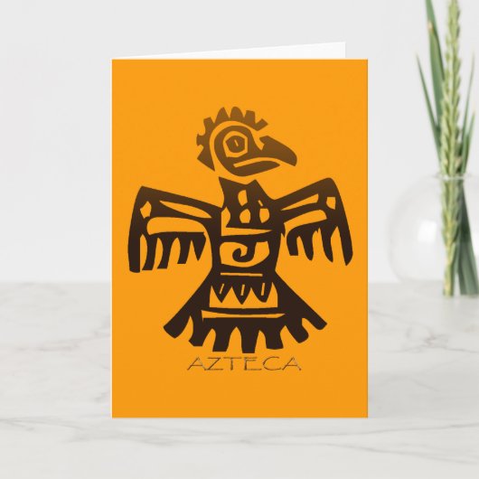 AZTEKISCHER ~ Vogel-Geist Feiertagskarte (Vorderseite)
