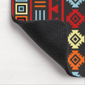 Aztekisches Art-Fahrwerk (V) Ptn - orange Gelb-Rot Mousepad (Ecke)