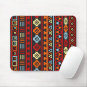Aztekisches Art-Fahrwerk (V) Ptn - orange Gelb-Rot Mousepad (Mit Mouse)