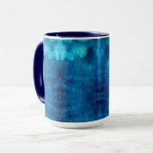 Aztekisches blaues Abenteuer Tasse (Vorderseite Links)