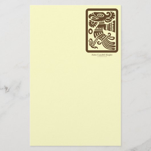 Aztekisches Cuauhtli - Eagles (Brown) Briefpapier (Vorderseite)