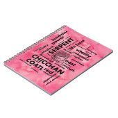 Aztekisches Geburtstags-Wortwolke Chicchan Notizblock (Linke Seite)