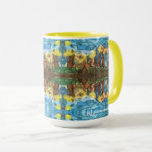 Aztekisches gelbes Abenteuer Tasse (VorderseiteRechts)
