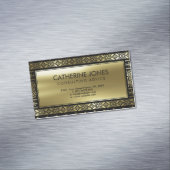 Aztekisches geometrisches Gold Mexikaner-/Tribal Magnetische Visitenkarte (Beispiel)