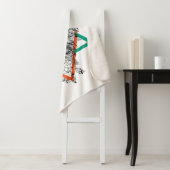 Aztekisches geometrisches Löwe-Porträt Sherpadecke (Beispiel)