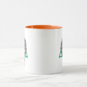 Aztekisches geometrisches Löwe-Porträt Tasse (Zentrum)