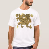 Aztekisches Gold Ehecatl T-Shirt (Vorderseite)