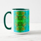 Aztekisches grünes Abenteuer Tasse (Links)