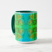 Aztekisches grünes Abenteuer Tasse (Vorderseite Links)