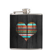 Aztekisches Herz Flachmann (Vorderseite)