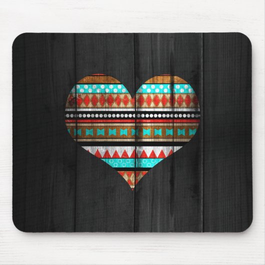 Aztekisches Herz Mousepad (Vorne)