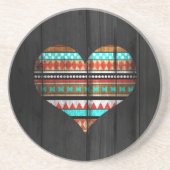 Aztekisches Herz Untersetzer (Vorne)