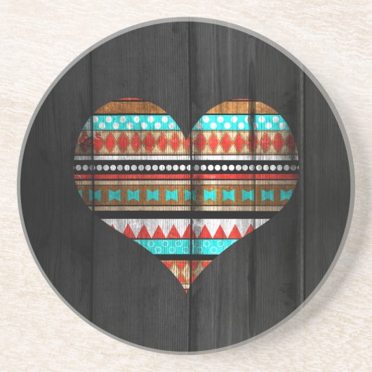 Aztekisches Herz Untersetzer (Vorne)