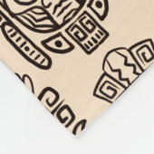 Aztekisches Inspiriertes Muster Fleecedecke (Ecke)