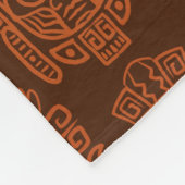 Aztekisches Inspiriertes Muster Fleecedecke (Ecke)