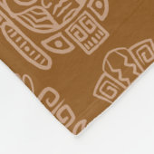 Aztekisches Inspiriertes Muster Fleecedecke (Ecke)