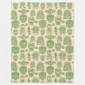 Aztekisches Inspiriertes Muster Fleecedecke (Vorderseite)