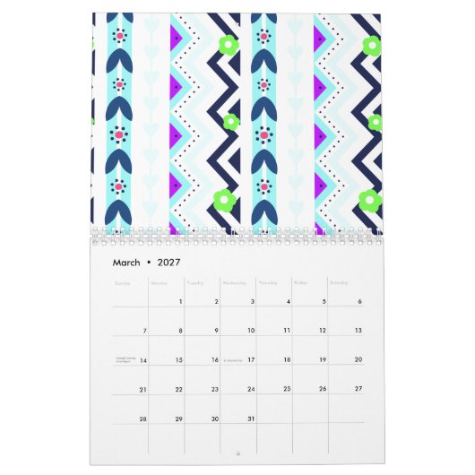 Aztekisches Mädchen Kalender (Mär 2027)