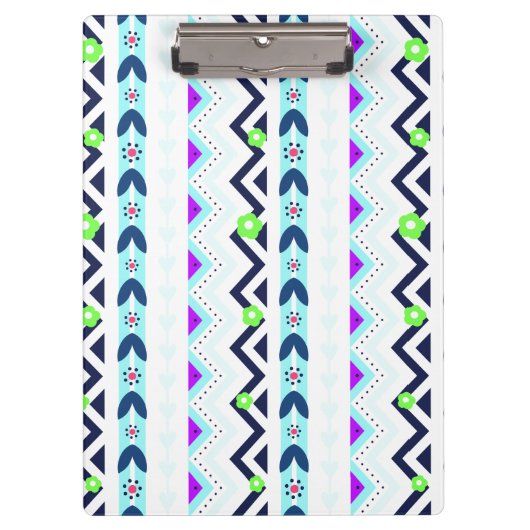 Aztekisches Mädchen Klemmbrett (Vorderseite)