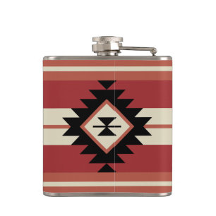 Aztekisches Muster Flachmann