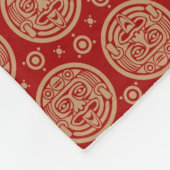 Aztekisches Muster Fleecedecke (Ecke)