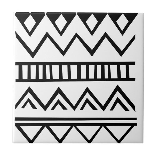 Aztekisches Muster Fliese (Vorderseite)