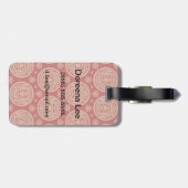 Aztekisches Muster Gepäckanhänger (Rückseite horizontal)