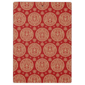 Aztekisches Muster Klemmbrett (Rückseite)