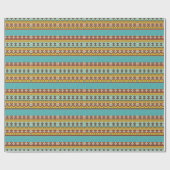Aztekisches Muster-Packpapier Geschenkpapier (Flach)