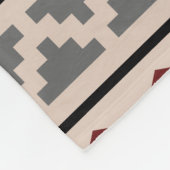 Aztekisches Muster-Schwarz-weißes Grau des Fleecedecke (Ecke)