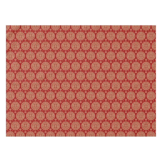Aztekisches Muster Tischdecke (Vorderseite (Horizontal))