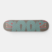 Aztekisches Schlangen-Skateboard Skateboard (Horizontal)