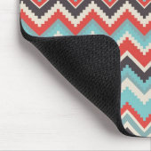 Aztekisches Stammes- Zickzack Mousepad (Ecke)