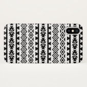 Aztekisches stilisiertes großes Schwarzes des Case-Mate iPhone Hülle (Rückseite (Horizontal))