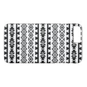 Aztekisches stilisiertes großes Schwarzes des Case-Mate iPhone Hülle (Rückseite (Horizontal))