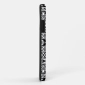 Aztekisches stilisiertes Muster-Schwarzes u. Weiß Case-Mate iPhone Hülle (Hinten/Rechts)