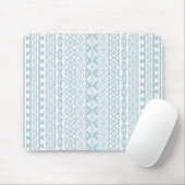 Aztekisches stilisiertes (V) Muster-Enten-Ei-Blau Mousepad (Mit Mouse)