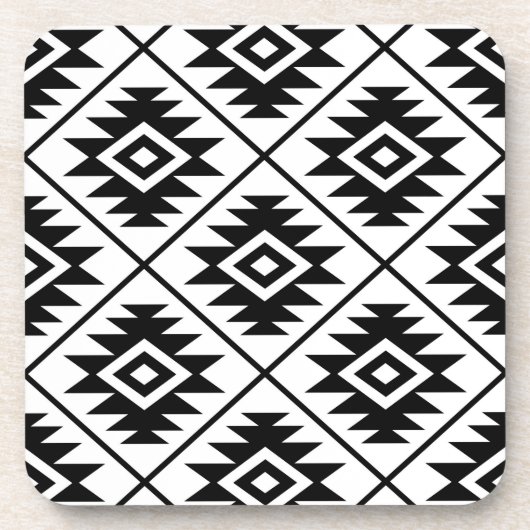 Aztekisches Symbol stilisiertes großes Ptn Untersetzer (Vorderseite)