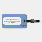 Aztekisches Universum Gepäckanhänger (Rückseite horizontal)