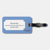 Aztekisches Universum Gepäckanhänger (Rückseite horizontal)