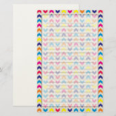 Aztekisches Zickzack buntes Briefpapier (Vorne/Hinten)